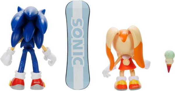 Соник со скейтом и Крольчиха (Крим) с мороженкой (8 -  10.2 см.)