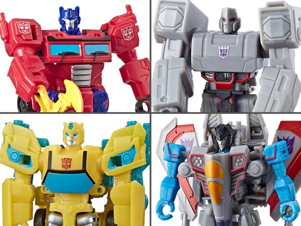 Оптимус Прайм, Бамблби, Старскрим и Мегатрон "Cyberverse Adventures" (10  см.)