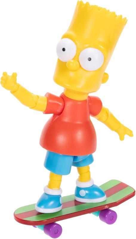 Барт Симпсон со скейтом "Симпсоны" (9 см.) от Jakks