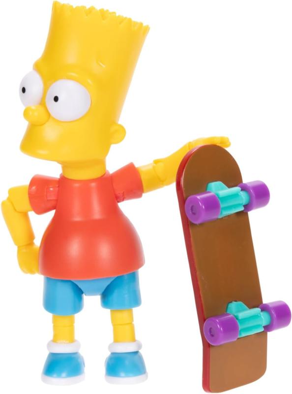 Барт Симпсон со скейтом "Симпсоны" (9 см.) от Jakks