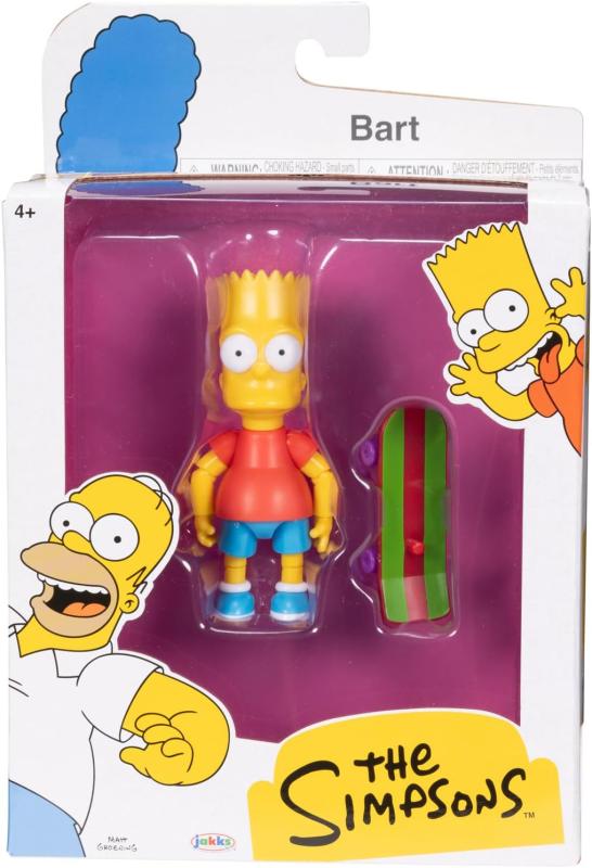 Барт Симпсон со скейтом "Симпсоны" (9 см.) от Jakks