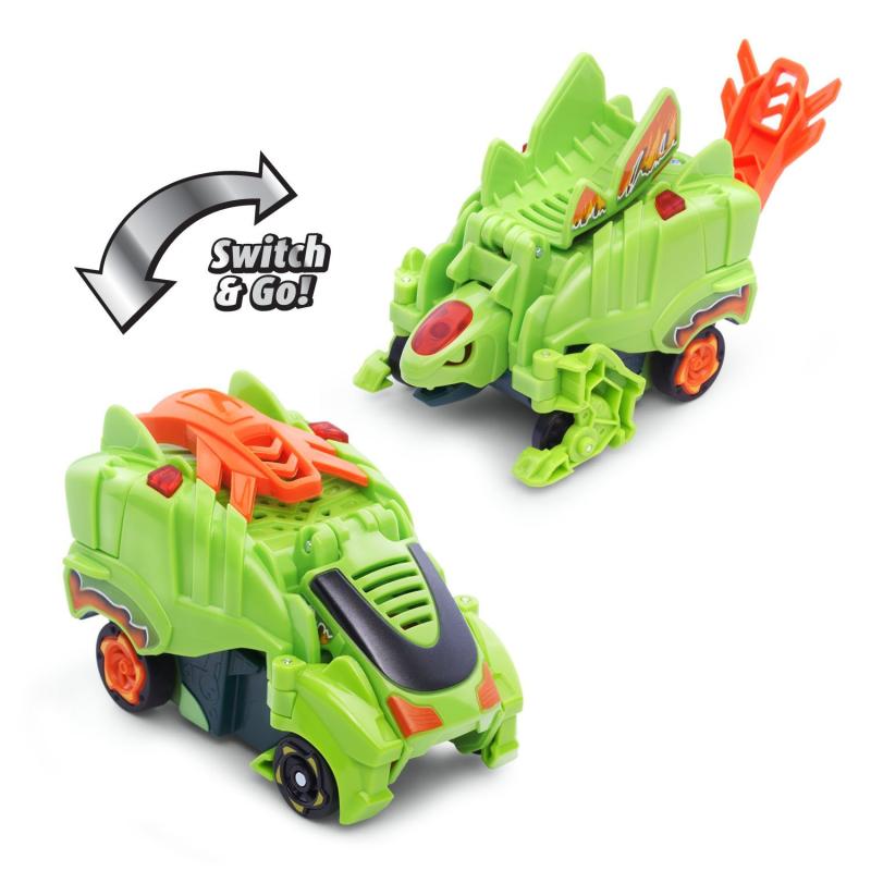 Дино трансформеры оранжевый и салатовый Fray и Spur "Switch & Go Dinos" (10 см.) от VTech