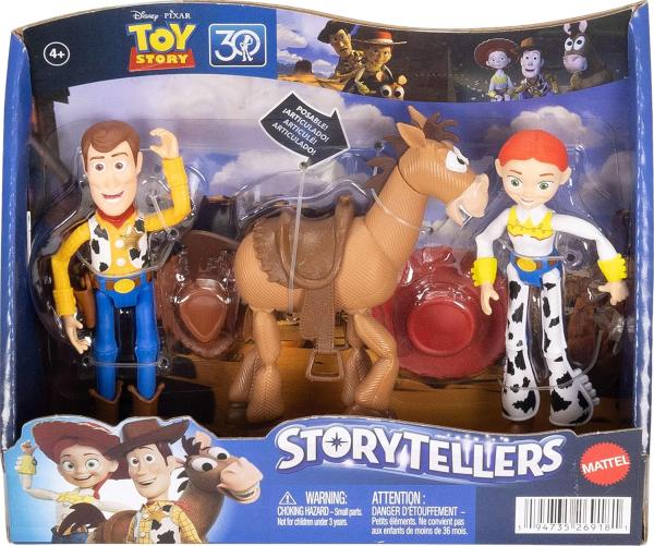 Шериф Вуди, ковбойша Джесси, конь Булзай "история игрушек" от Mattel (около 11 см.)