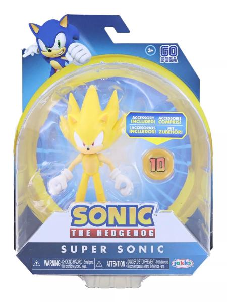 Супер Соник с монеткой "ёжик соник" (10.2 см.) от Jakks