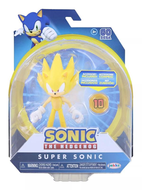 Супер Соник с монеткой "ёжик соник" (10.2 см.) от Jakks
