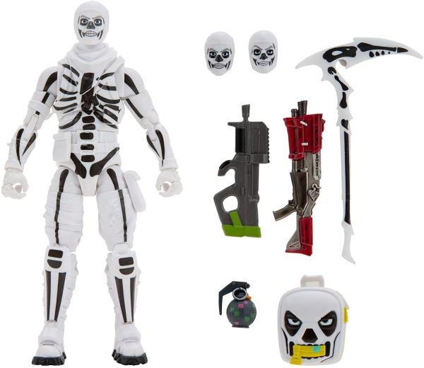 Скелет белый с оружием и аксессуарами / Skull Trooper Fortnite (15.5 см.) от Jazwares